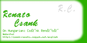 renato csank business card
